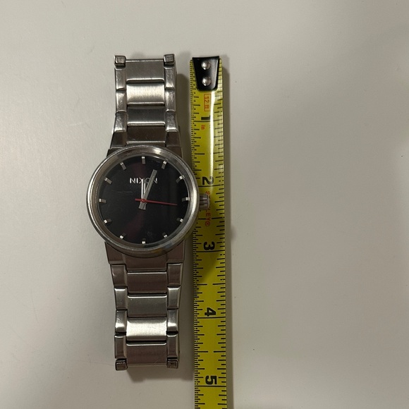 Nixon Black Dial Silver Band Watch - Picture 8 of 9